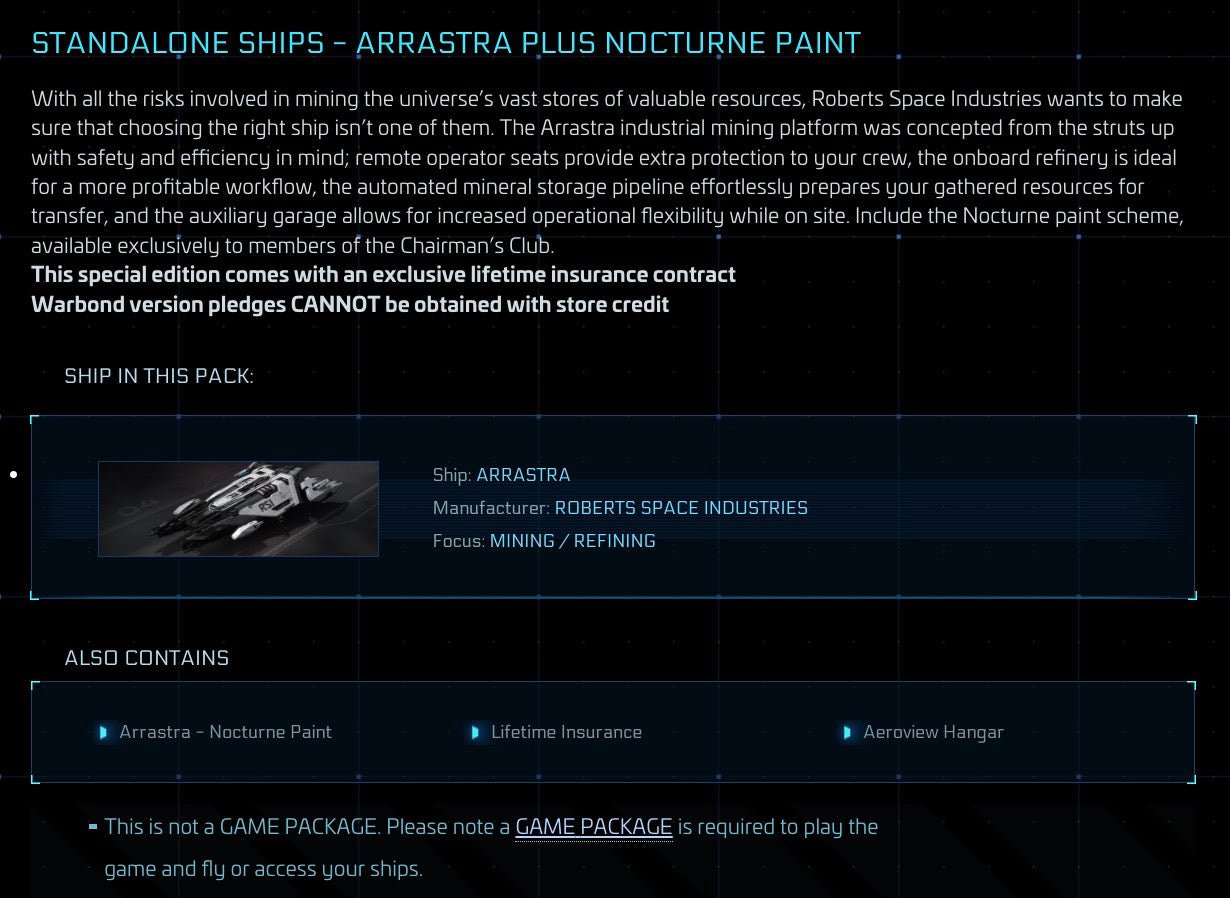Star Citizen - Arrastra - LTI Original Concept - Ship - Galactic Merchant - Roberts Space Industries