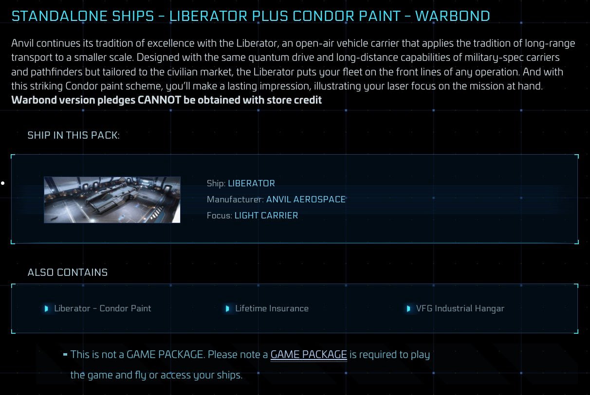 Star Citizen - Liberator - LTI Original Concept - Ship - Galactic Merchant - Anvil Aerospace