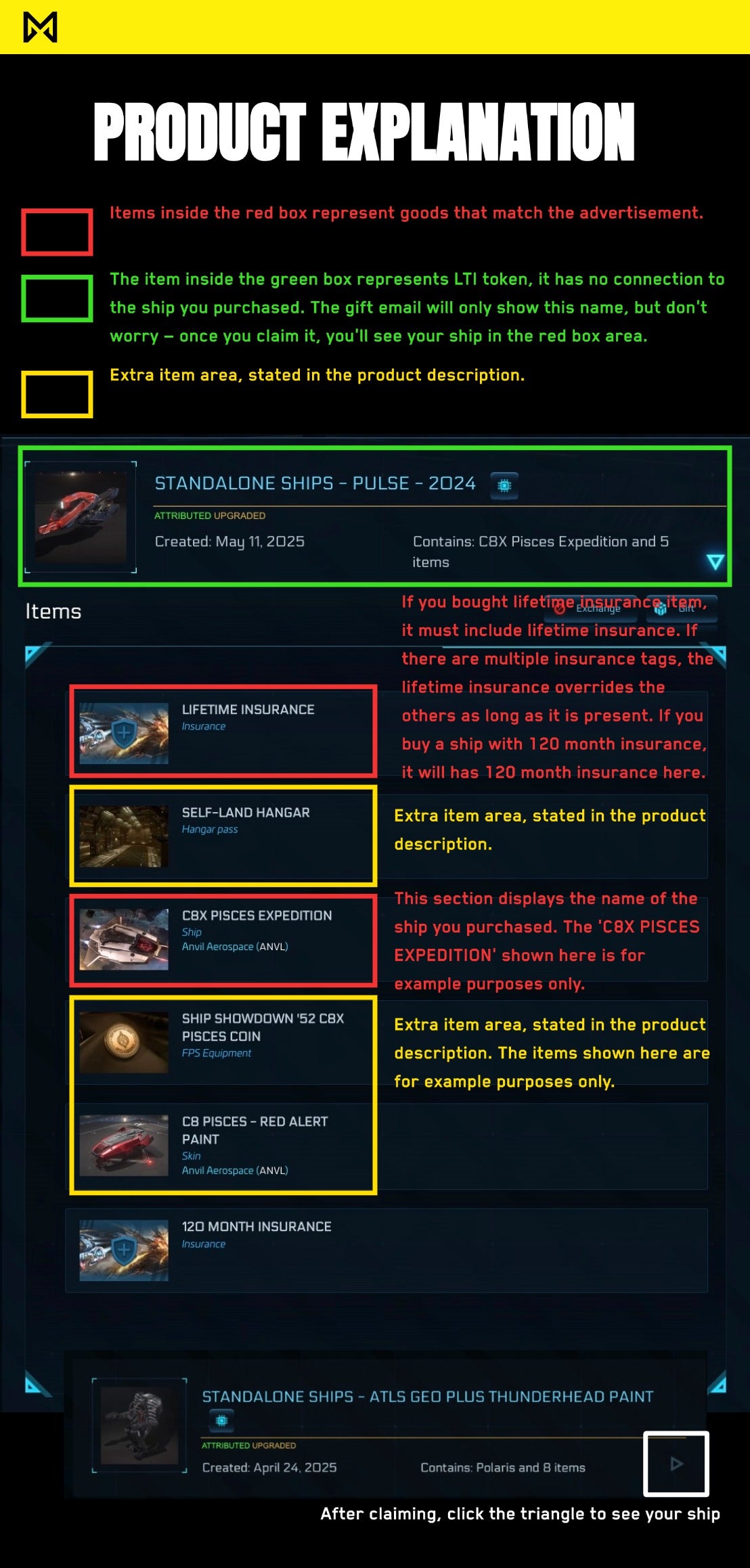 Star Citizen - CCU'd LTI Lifetime Insurance Product Explanation - Galactic Merchant